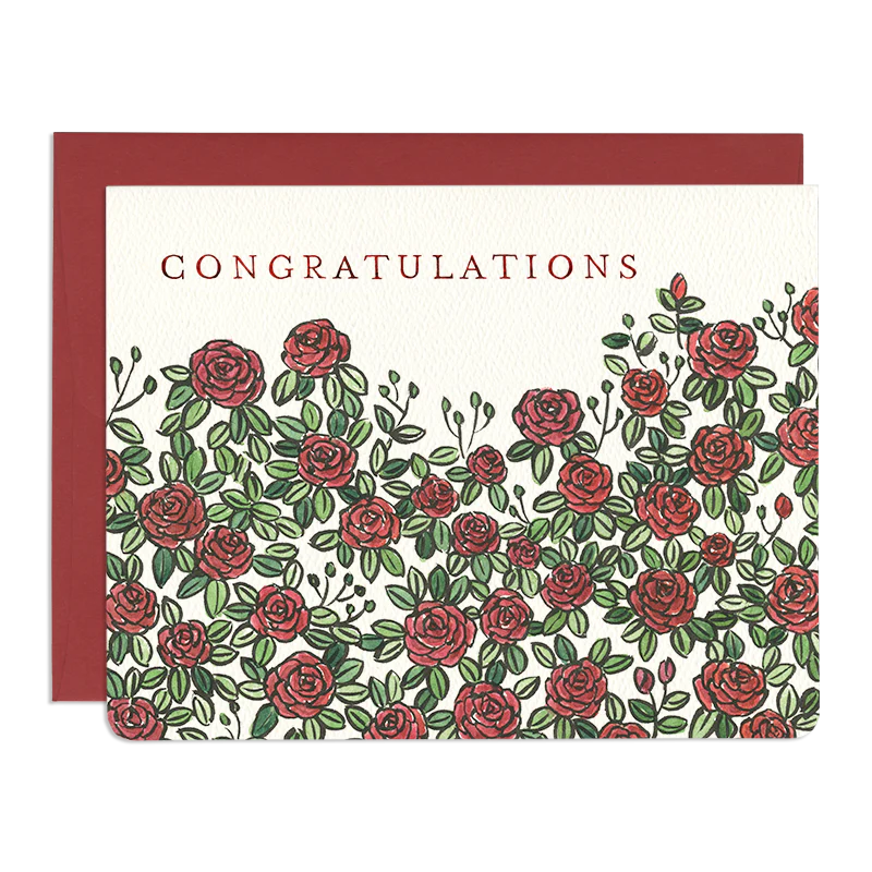 Roses "Congratulations" Card