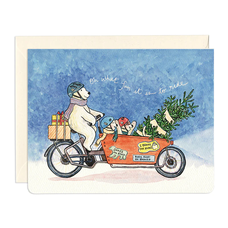 Cargo Bike Ride Holiday Card