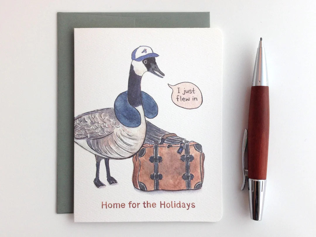 "Home for the Holidays" Goose Card