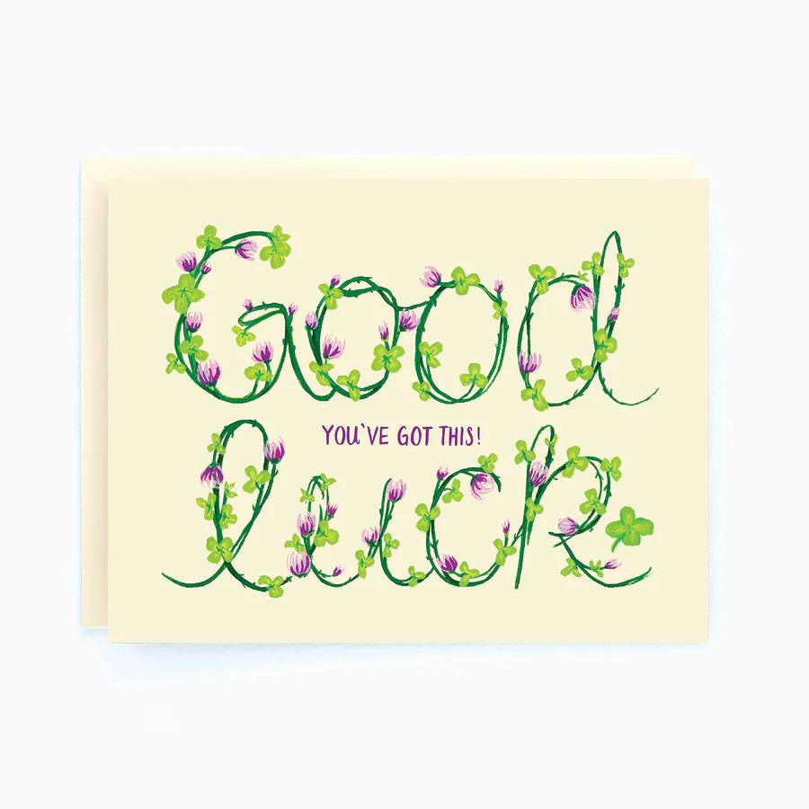 Good Luck Floral Card