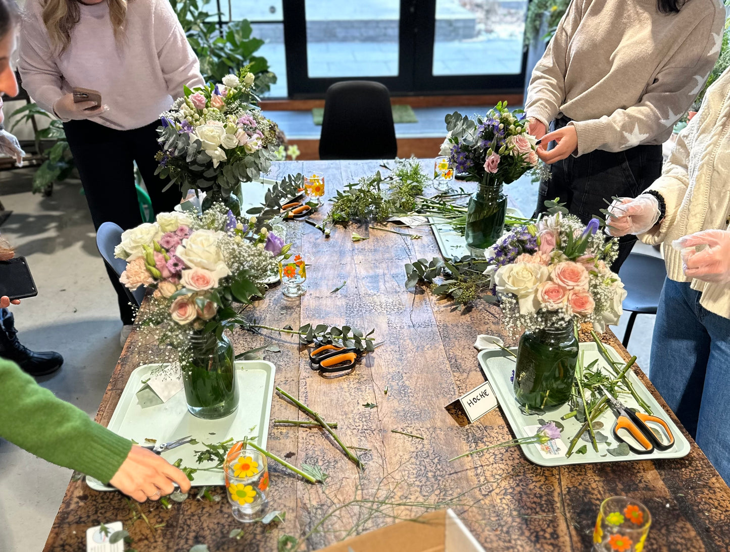 Fresh Mason Jar Arrangement Workshop