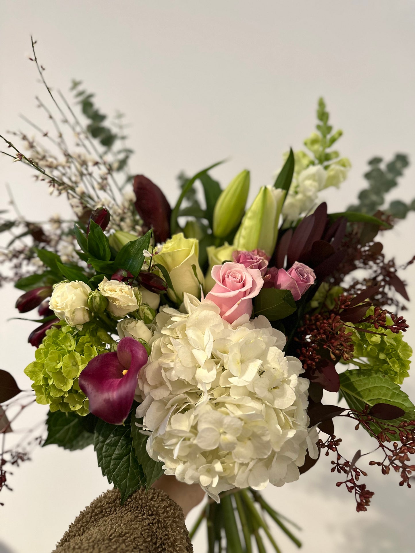 Pink, Green & A Touch of Burgundy