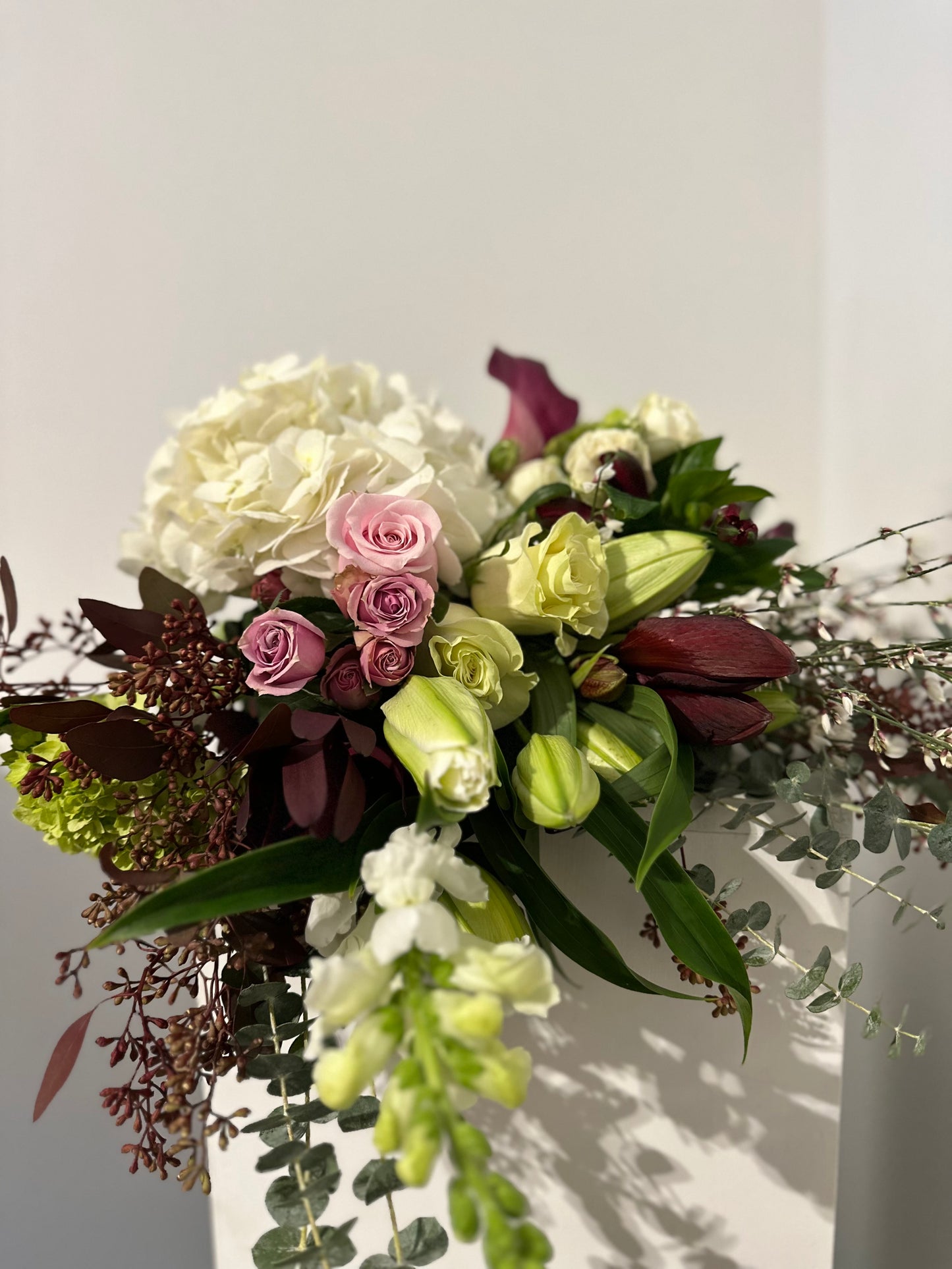 Pink, Green & A Touch of Burgundy