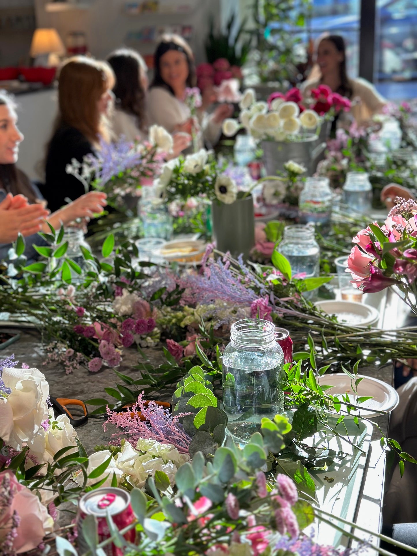 Fresh Mason Jar Arrangement Workshop