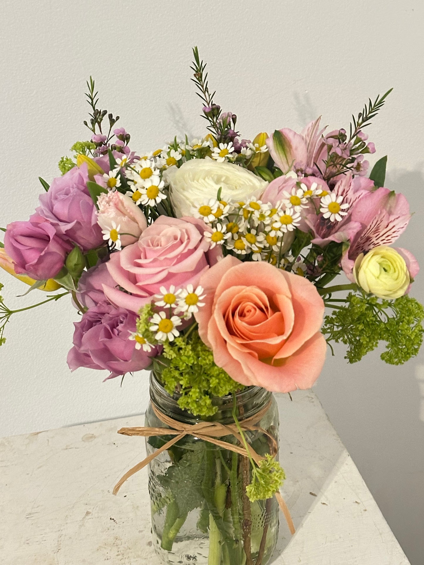 Sweet Jam Jar Posy