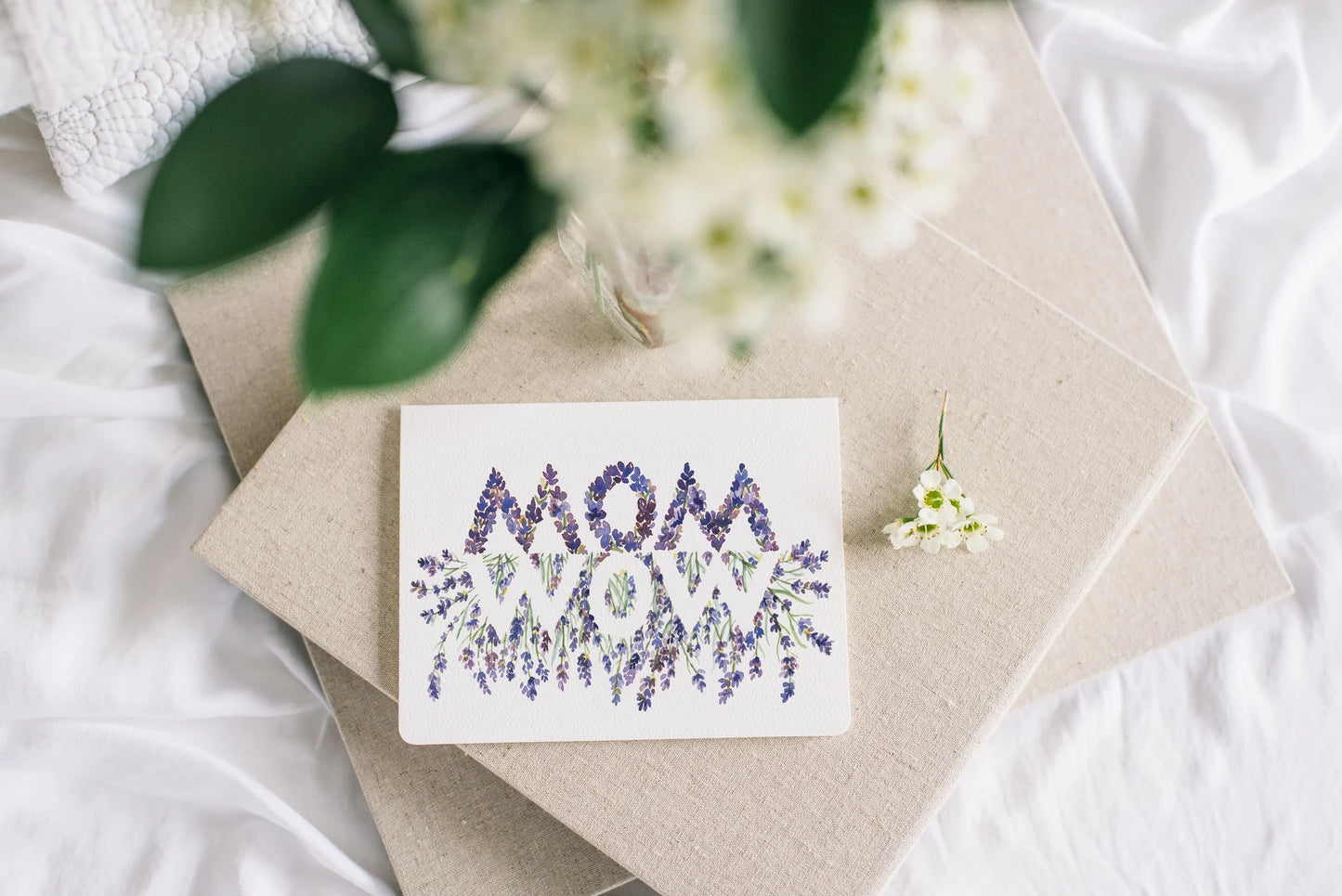 Mom/Wow Lavender Card