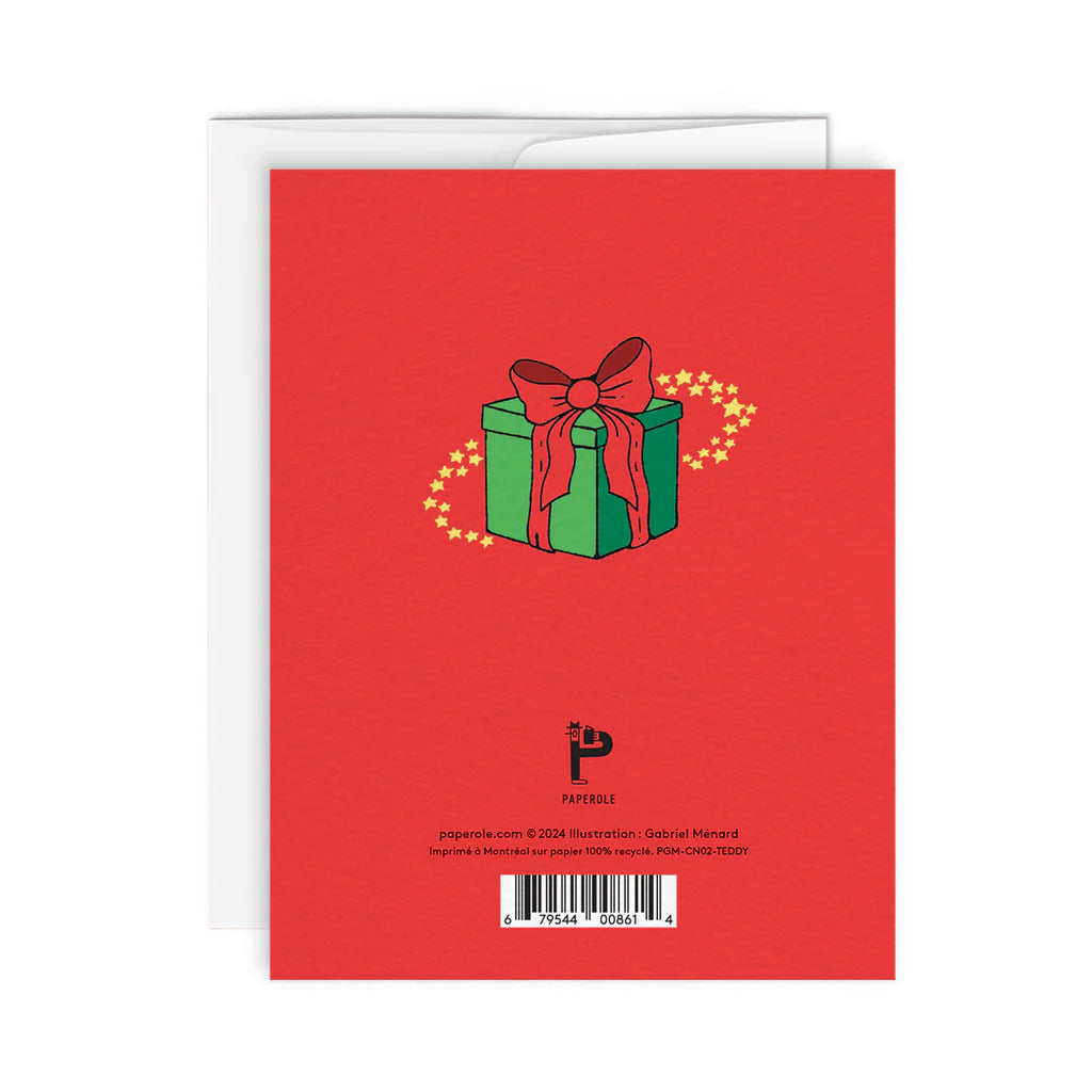 Warm Greetings Teddy Card