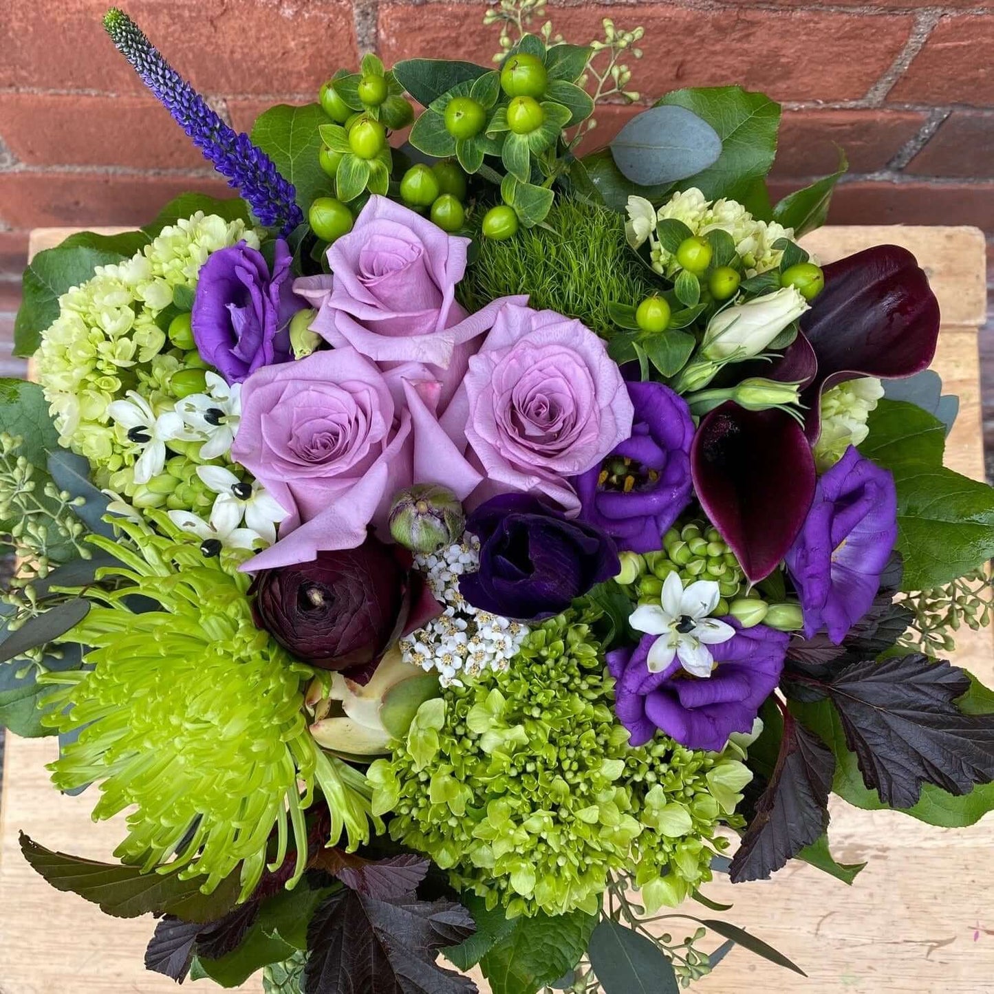 Classic Low Vase Arrangement, by Lou-Lou's Flower Truck