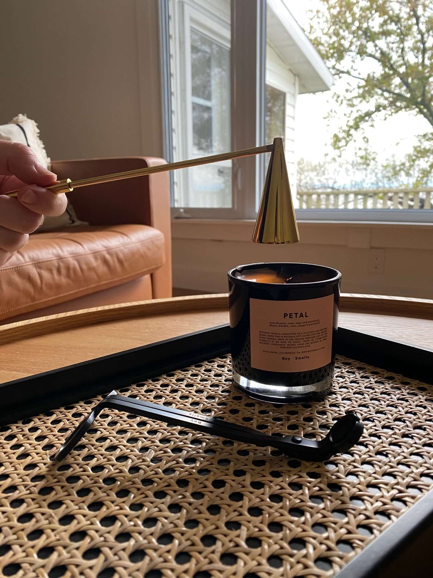 SIR/MADAM Solid Brass Modernist Candle Douter, by Lou-Lou's Flower Truck