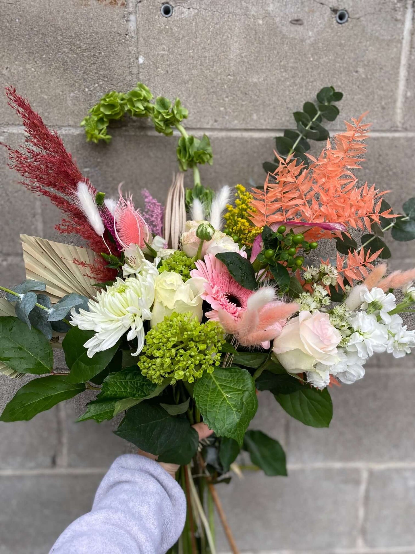 Fresh & Dried Deluxe Mixed Bouquet (Valentine's Week), by Lou-Lou's Flower Truck