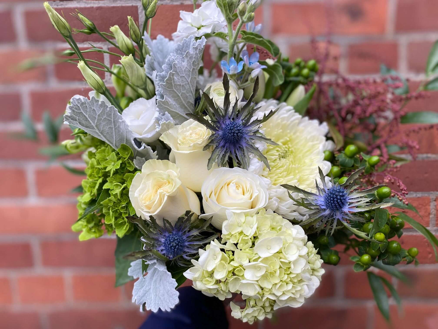 Kind of Blue Bouquet, by Lou-Lou's Flower Truck