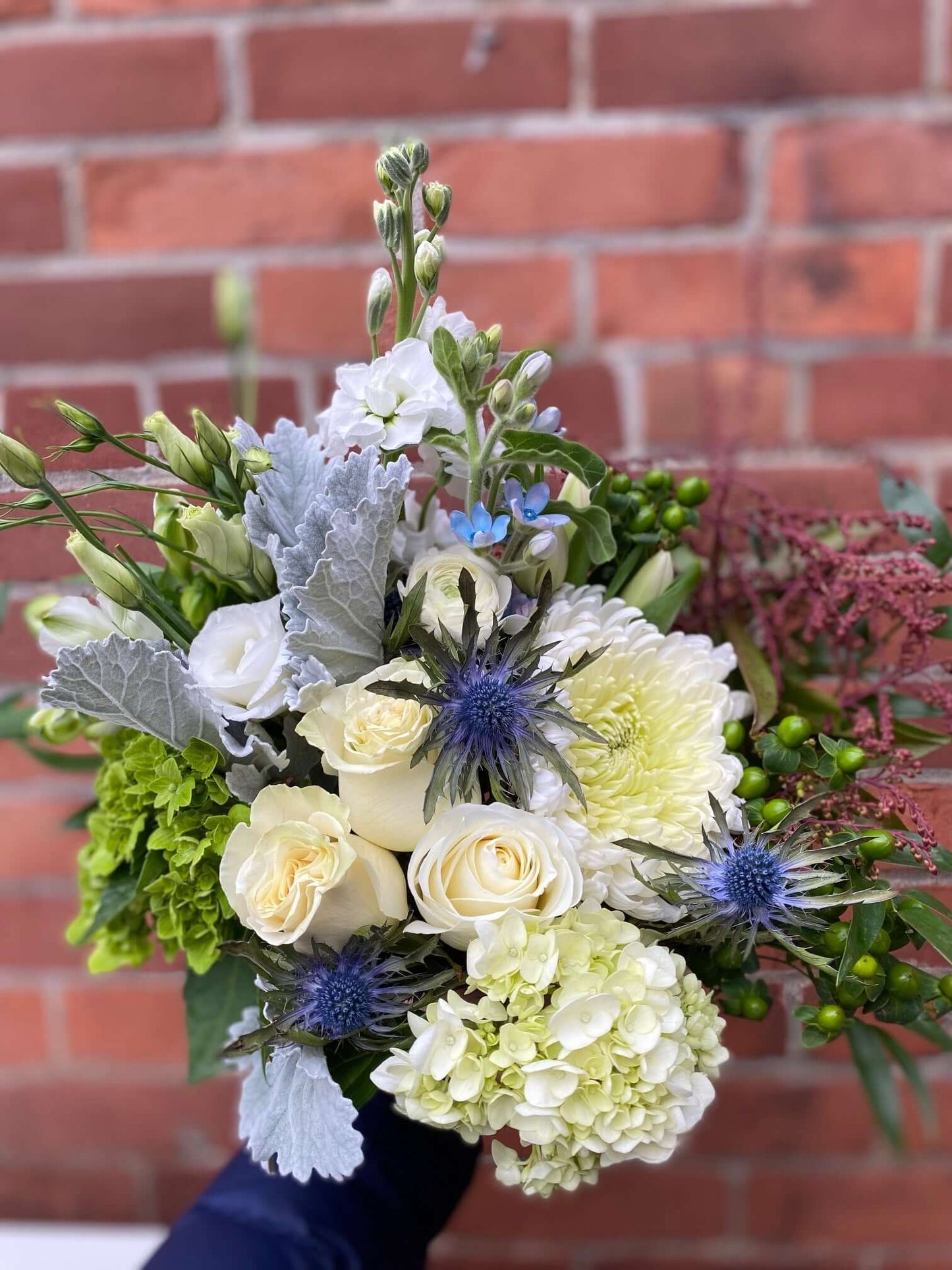 Kind of Blue Bouquet, by Lou-Lou's Flower Truck