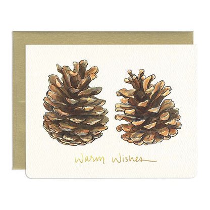 Pinecones "Warm Wishes" Card