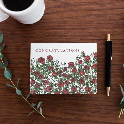 Roses "Congratulations" Card
