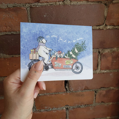 Cargo Bike Ride Holiday Card
