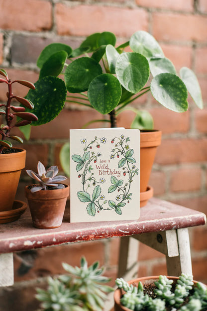 "Wild Birthday" Strawberries Card