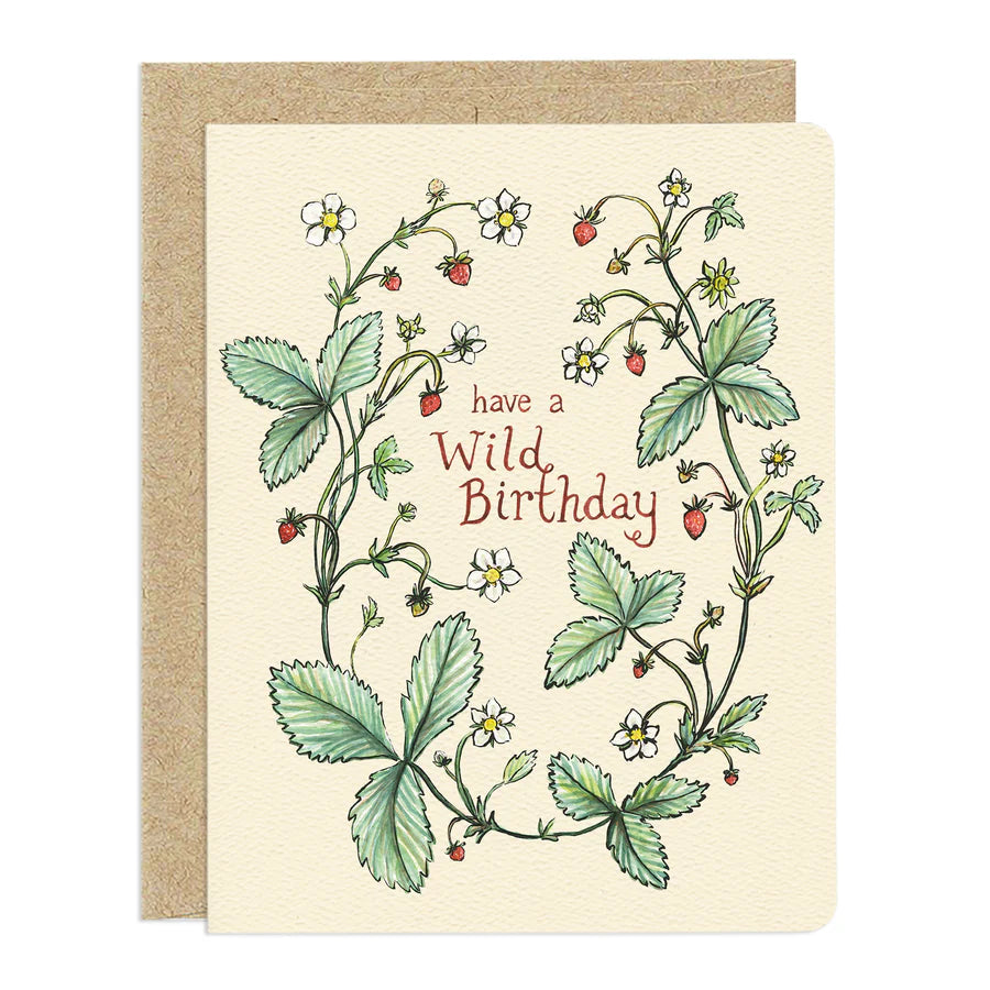 "Wild Birthday" Strawberries Card