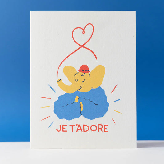 "Je t'adore" Card