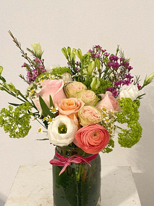 Sweet Jam Jar Posy