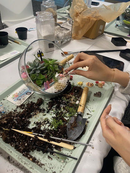 succulent terrarium workshop Miniature Succulent Terrarium Workshop
