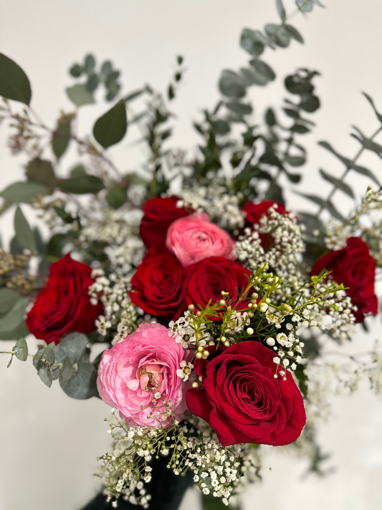 Roses, Ranunculus, Eucalyptus...Oh my!