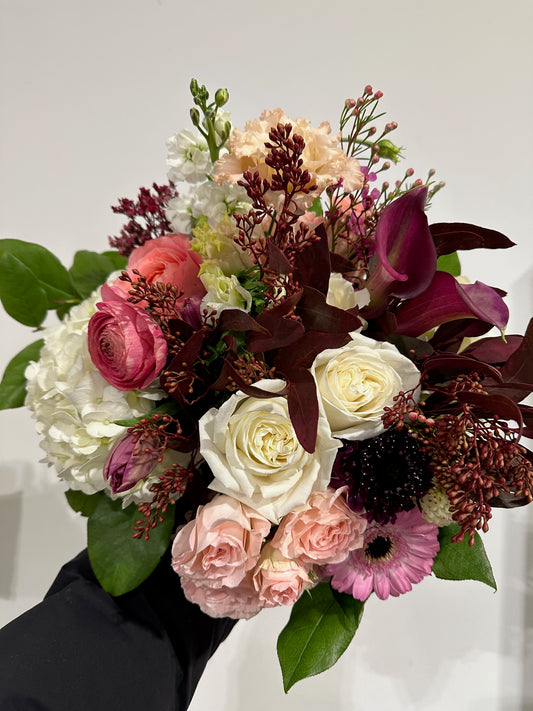 Pink, Green & A Touch of Burgundy