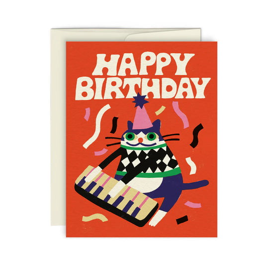 Jazzy Cat Card