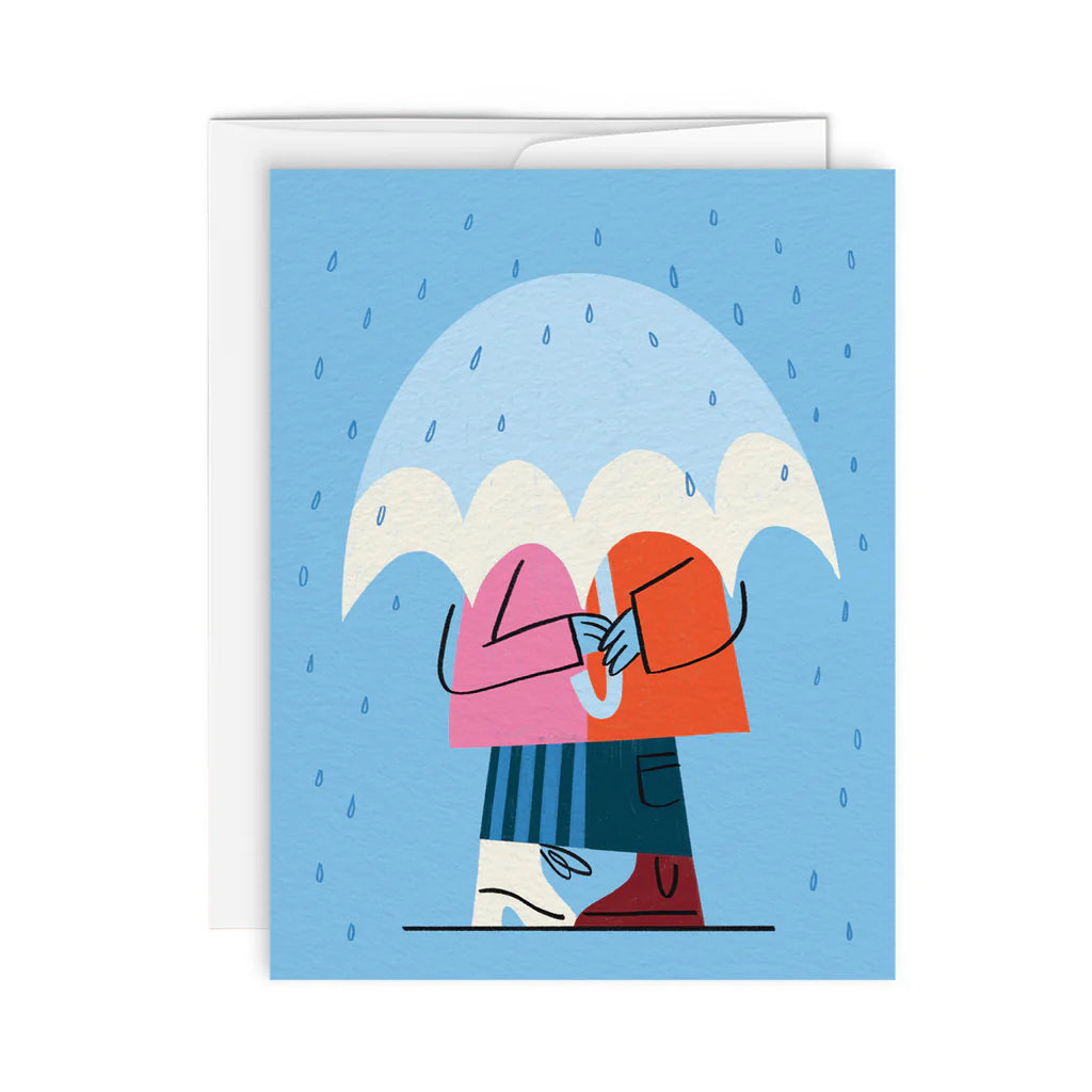 "Sous La Pluie" Card