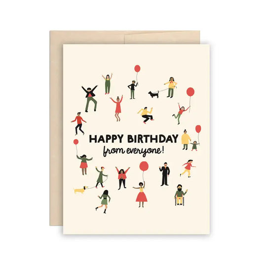 Happy Birthday From Everyone Card