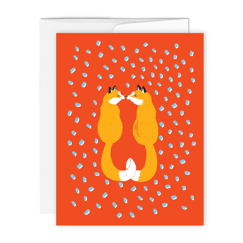 Fox Couple Card