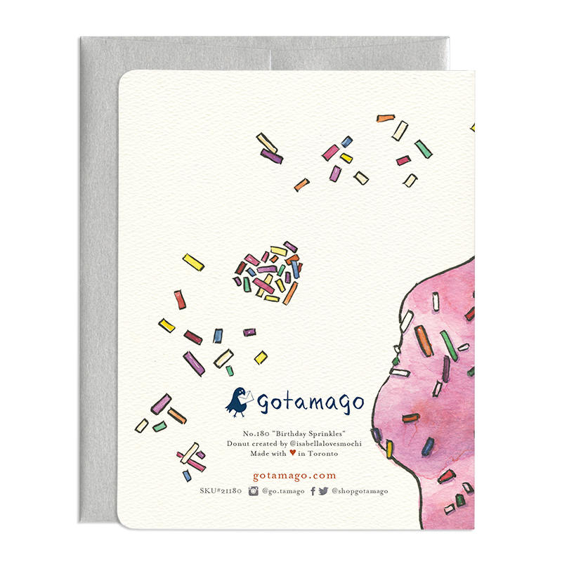 Birthday Sprinkles Card by Gotamago, by Lou-Lou's Flower Truck