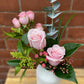 Ikebana-Style Arrangement in Ceramic Vase, by Lou-Lou's Flower Truck