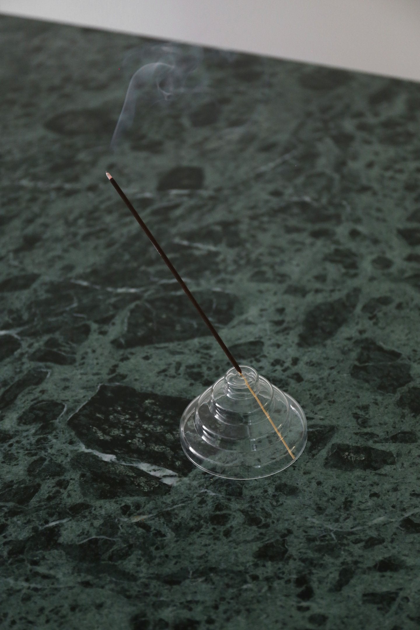 YIELD Glass Meso Incense Holder (Clear), by Lou-Lou's Flower Truck