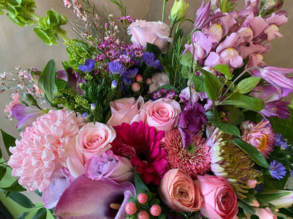 Pink & Purple Wild Bouquet, by Lou-Lou's Flower Truck