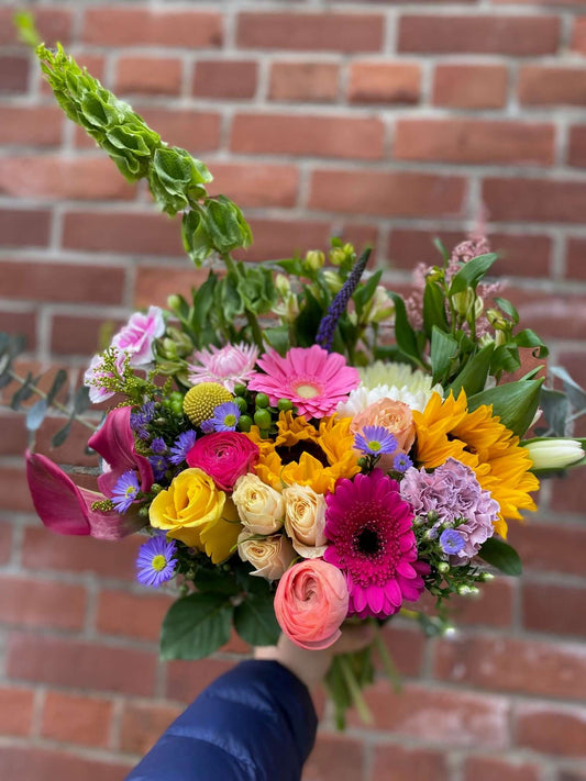 Cheerful Pastel Bouquet, by Lou-Lou's Flower Truck