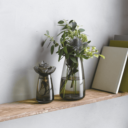 Tall Kinto AQUA CULTURE Vase (Grey Tinted), by Lou-Lou's Flower Truck