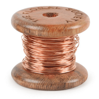 Copper Wire on Mini Wooden Spool (50 feet), by Lou-Lou's Flower Truck
