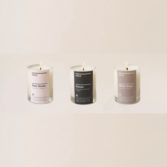 YIELD Herbal Botanical Collection Votive Candles (3 scents), by Lou-Lou's Flower Truck